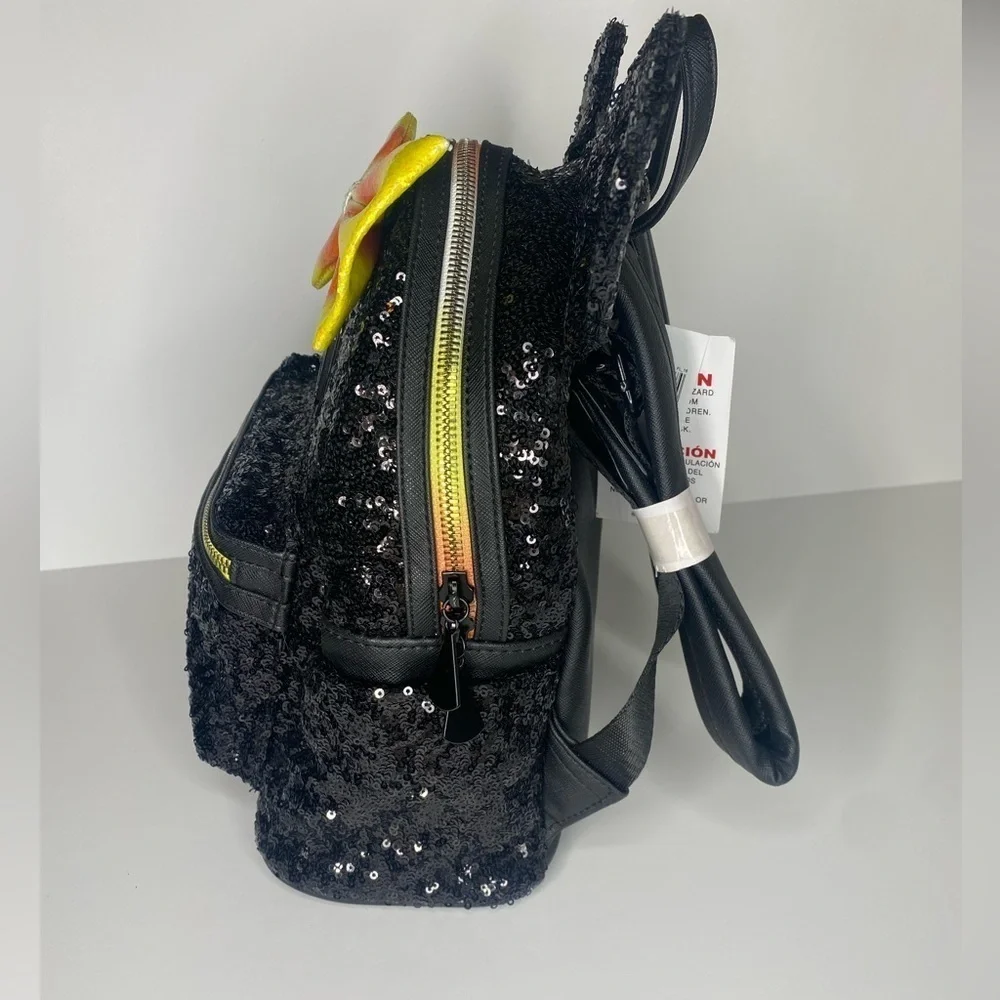 New Disney LoungeFly Limited Edition Candy Corn Halloween Sequins Mini Backpack